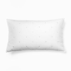 West Elm Cotton White King Sham Organic Washed Set of 2